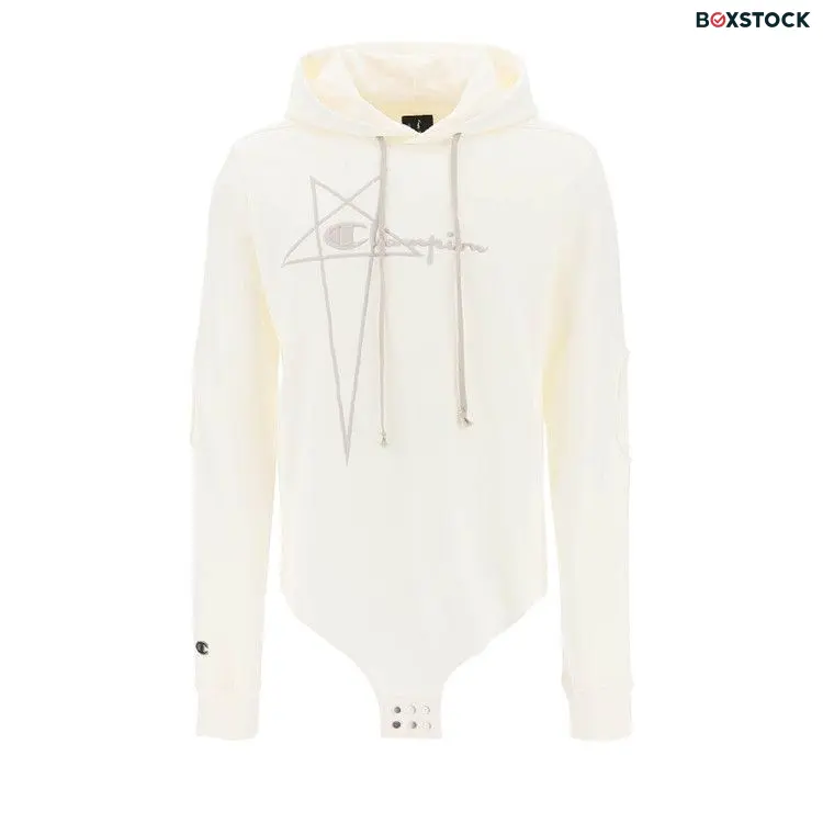 Rick Owens x Champion Knitted Hooded Bodysuit 'Milk' Cream Fall/Winter 2023