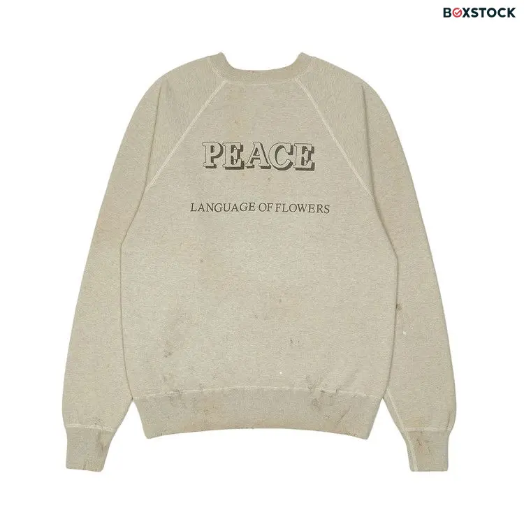 Saint Michael Daisy Crewneck Sweatshirt 'Grey' Fall/Winter 2023