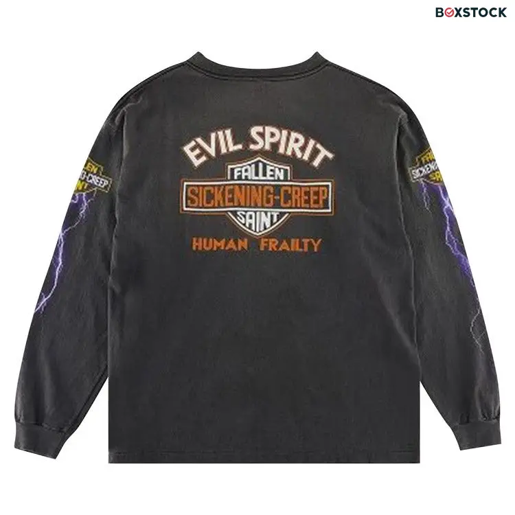 Saint Michael Evil Split Tee 'Black' Spring/Summer 2023