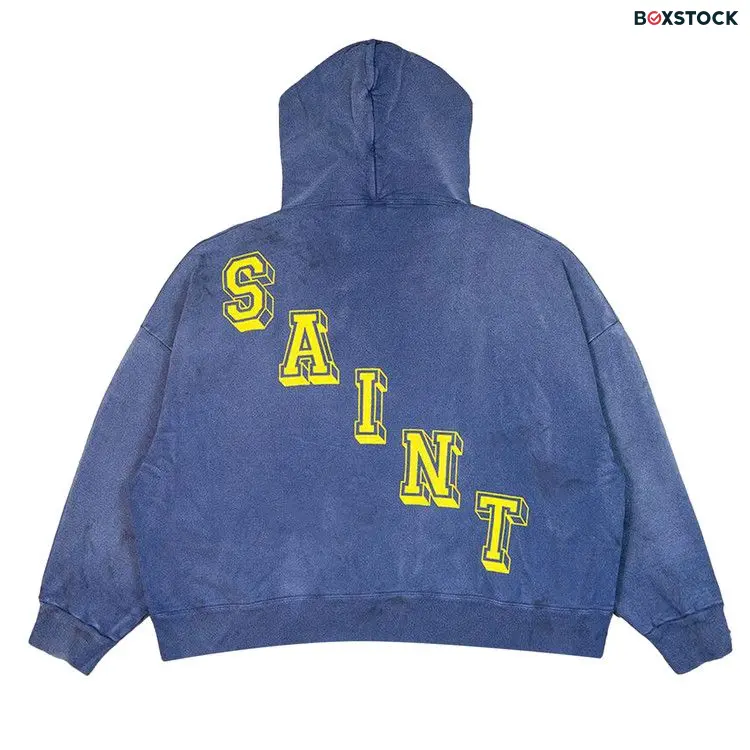 Saint Michael Hoodie Angel 'Navy' Blue