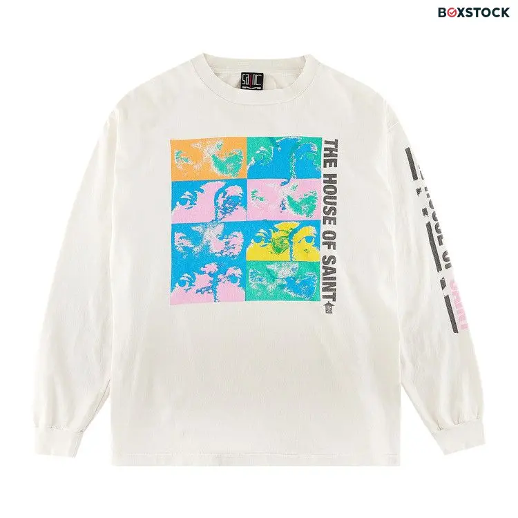 Saint Michael House Saint Long-Sleeve T-Shirt 'White' Spring/Summer 2023