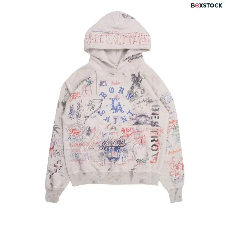 Saint Michael LA Hoodie 'Grey' Spring/Summer 2024