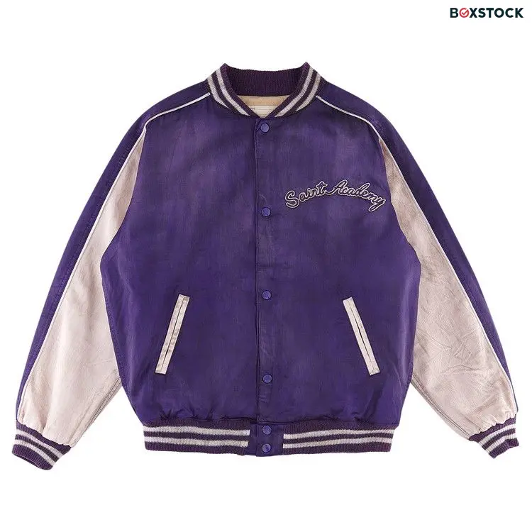 Saint Michael Stadium Jacket 'Purple/Pink' Fall/Winter 2022