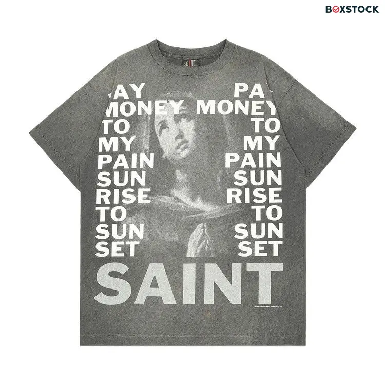 Saint Michael Stay Real Short-Sleeve Tee 'Black' Spring/Summer 2024