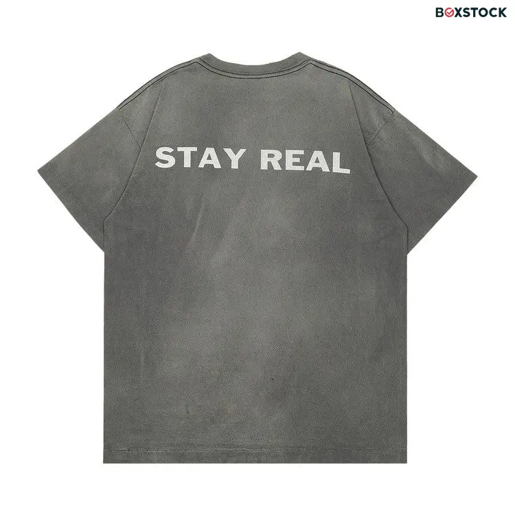 Saint Michael Stay Real Short-Sleeve Tee 'Black' Spring/Summer 2024