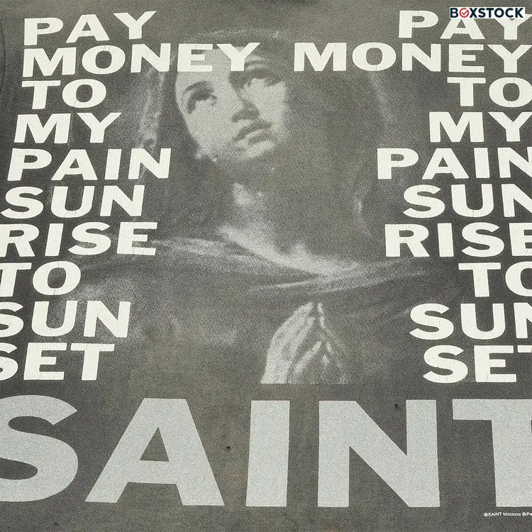 Saint Michael Stay Real Short-Sleeve Tee 'Black' Spring/Summer 2024