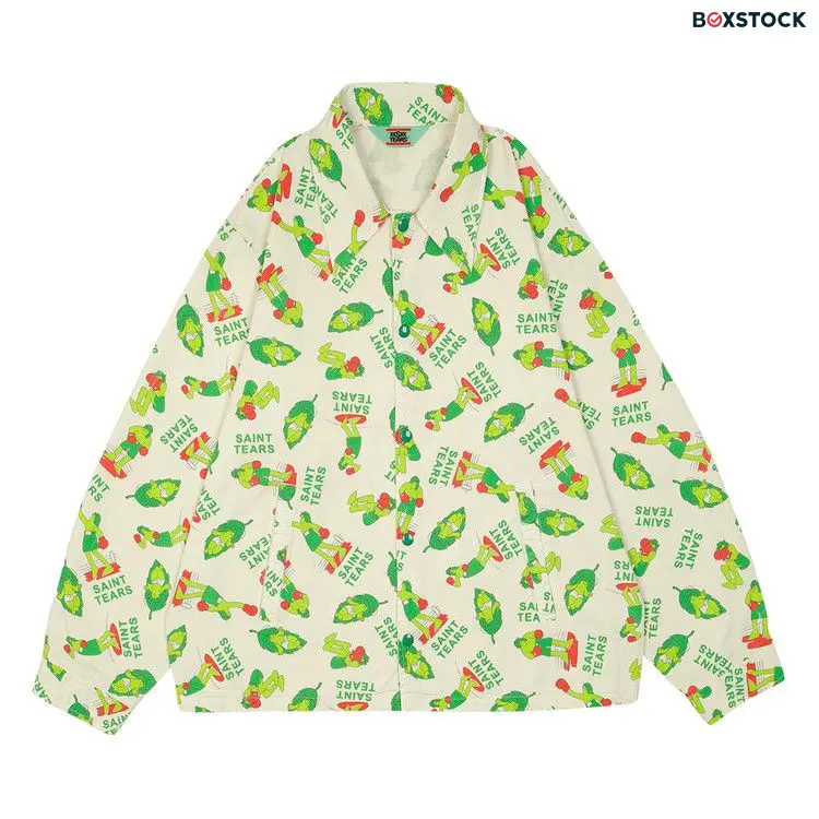 Saint Michael x Denim Tears Boxer Coach Jacket 'White' Spring/Summer 2024