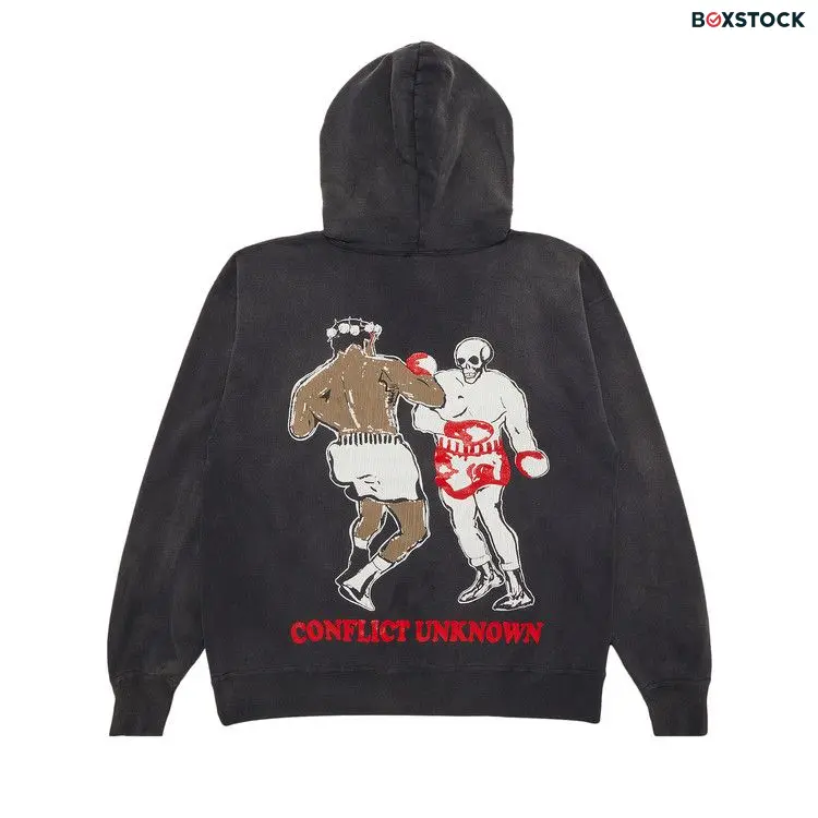 Saint Michael x Denim Tears Struggle Hoodie 'Black' Spring/Summer 2024