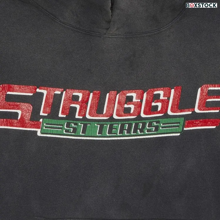 Saint Michael x Denim Tears Struggle Hoodie 'Black' Spring/Summer 2024