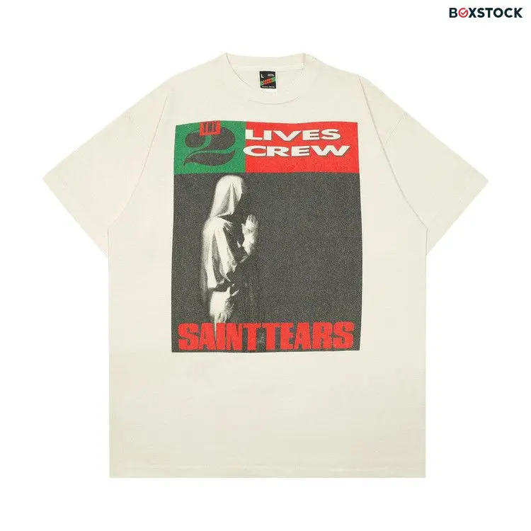 Saint Michael x Denim Tears Lives Crew T-Shirt 'White' Spring/Summer 2024