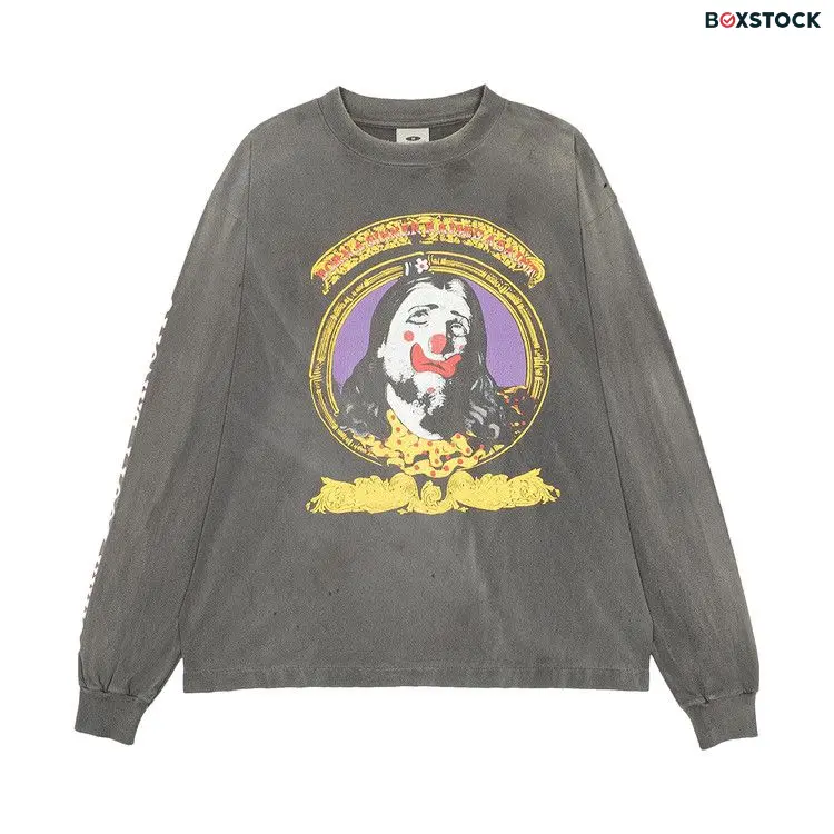 SAINT Mxxxxxx Born Saint Long-Sleeve T-Shirt 'Black' Fall/Winter 2024