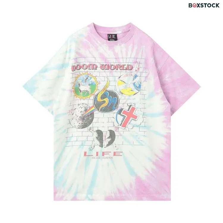 SAINT Mxxxxxx Door WRLD Tee 'Tie Dye' Multi-Color Spring/Summer 2024