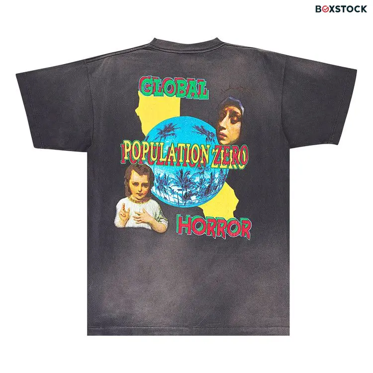 SAINT Mxxxxxx On Earth Tee 'Black' Spring/Summer 2024