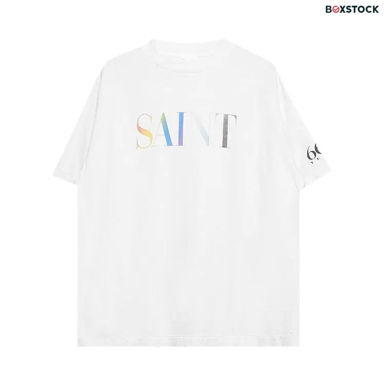 SAINT Mxxxxxx Rainbow Saint Short-Sleeve T-Shirt 'White' Fall/Winter 2024