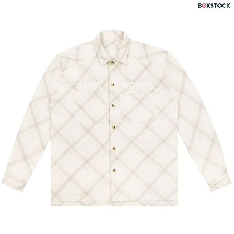 Saintwoods Unlined Flannel 'Bone' White Spring/Summer 2023