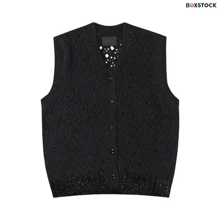 Simone Rocha Tinsel Knit Vest 'Black' Spring/Summer 2024