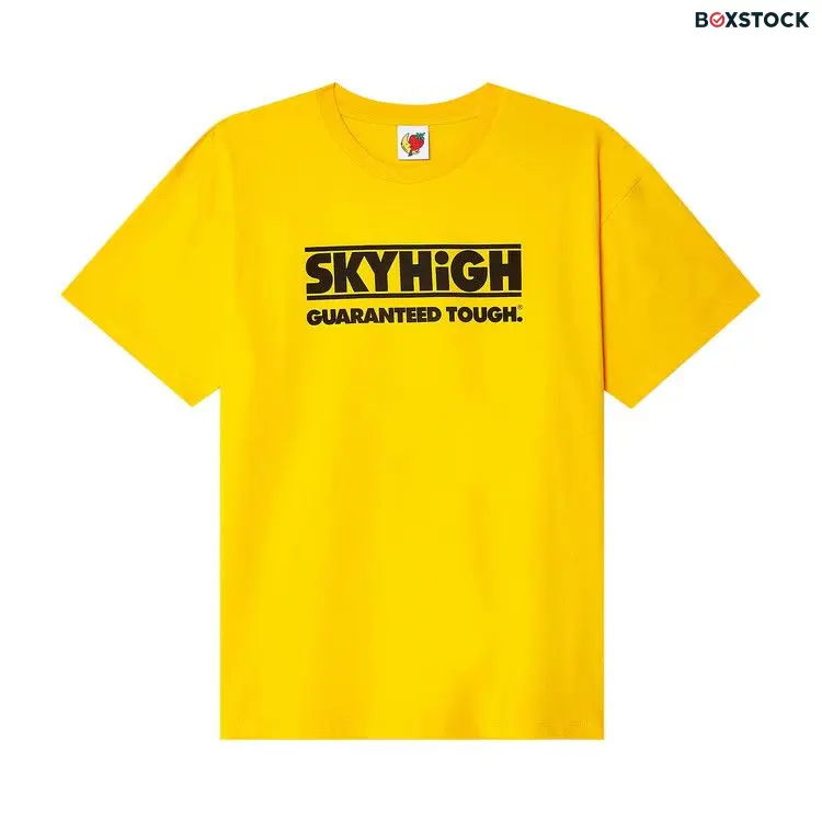 Sky High Farm Workwear Construction Graphic Logo Tee 'Yellow' Spring/Summer 2024