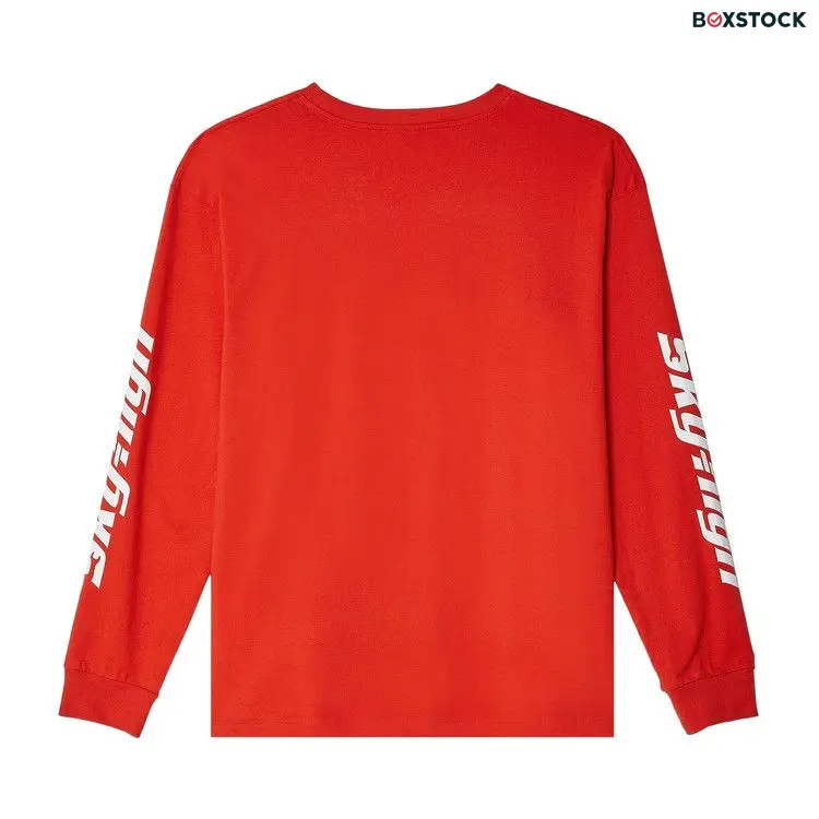 Sky High Farm Workwear Construction Logo Long-Sleeve T-Shirt 'Red' Spring/Summer 2024
