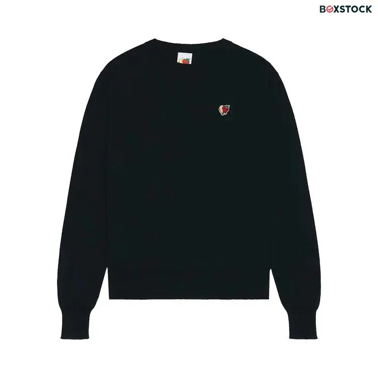 Sky High Farm Workwear Perennial Logo Crewneck Sweater 'Black' Spring/Summer 2024