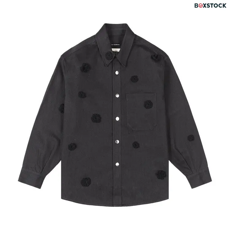 Song for the Mute Daisy Shirt Jacket 'Black' Spring/Summer 2024