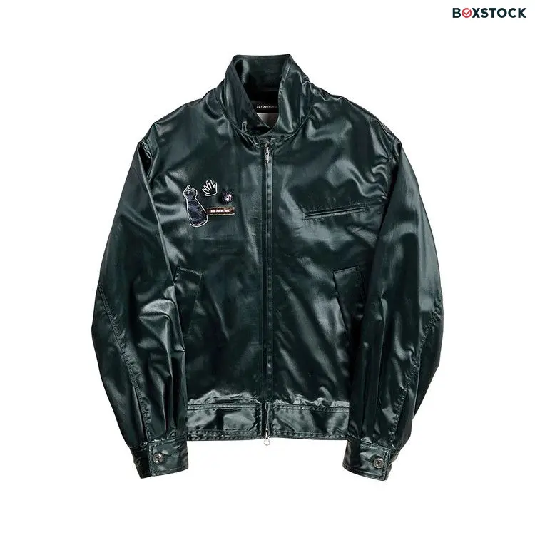 Song for the Mute Zip Up Funnel Jacket 'Green' Spring/Summer 2022