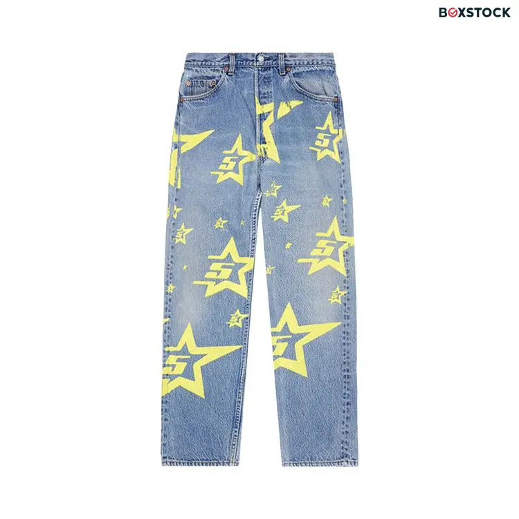 Sp5der 5Star Vintage 501 Denim 'Indigo' Blue Spring/Summer 2024