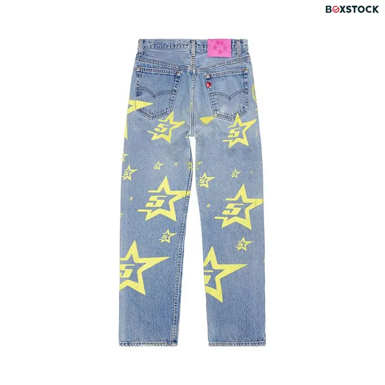 Sp5der 5Star Vintage 501 Denim 'Indigo' Blue Spring/Summer 2024