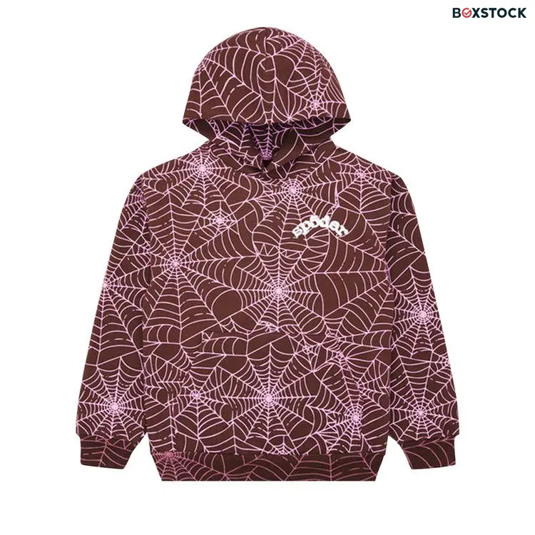 Sp5der All Over Print Hoodie 'Brown' Spring/Summer 2024