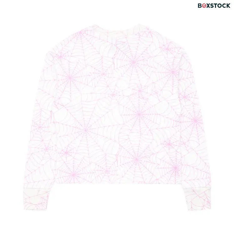 Sp5der All Over Print Long-Sleeve Thermal 'Pink/White' Spring/Summer 2024
