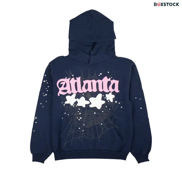 Sp5der Atlanta Hoodie 'Navy' Blue Spring/Summer 2023
