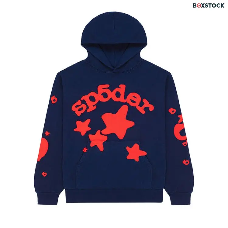 Sp5der Beluga Hoodie 'Navy' Blue Spring/Summer 2024
