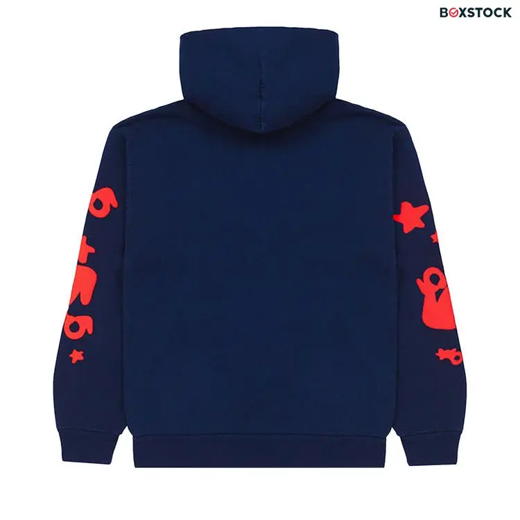 Sp5der Beluga Hoodie 'Navy' Blue Spring/Summer 2024