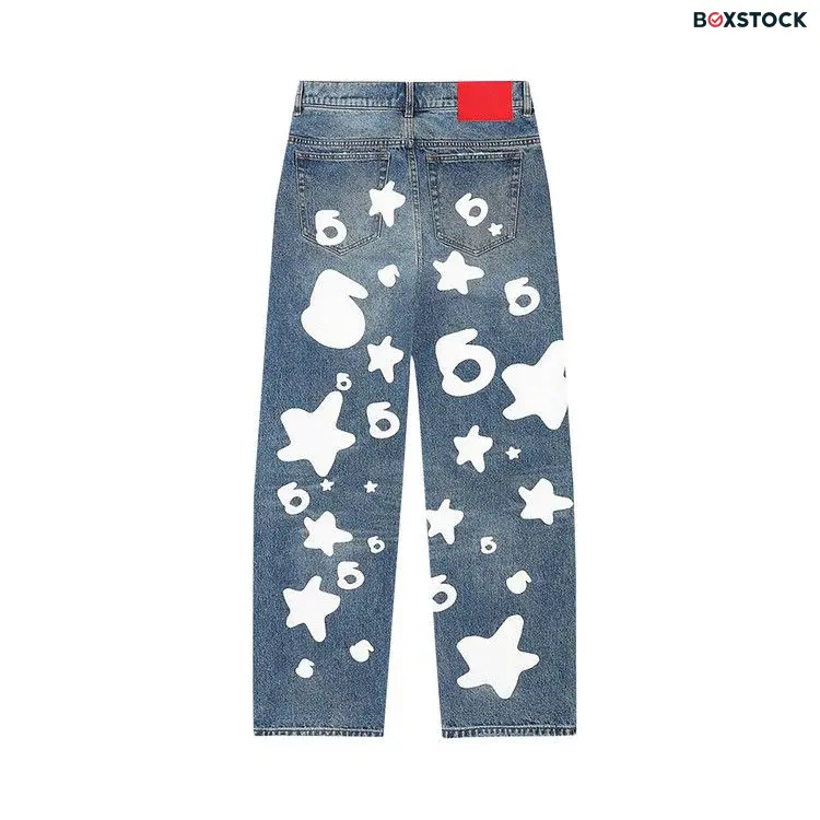 Sp5der Beluga Wash Denim 'Light Indigo Wash' Black Fall/Winter 2024