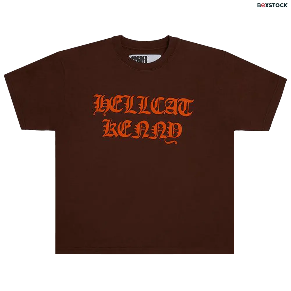 Sp5der Hellcat Kenny Tee 'Brown' Fall/Winter 2024
