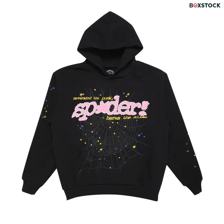 Sp5der P*nk V2 Hoodie 'Black' Fall/Winter 2023