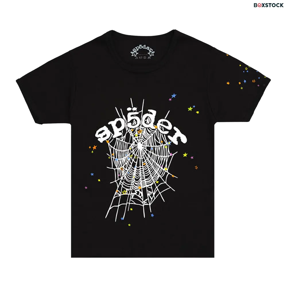 sp5der Sp5der OG Web V2 Baby Tee 'Onyx' Black Spring/Summer 2024