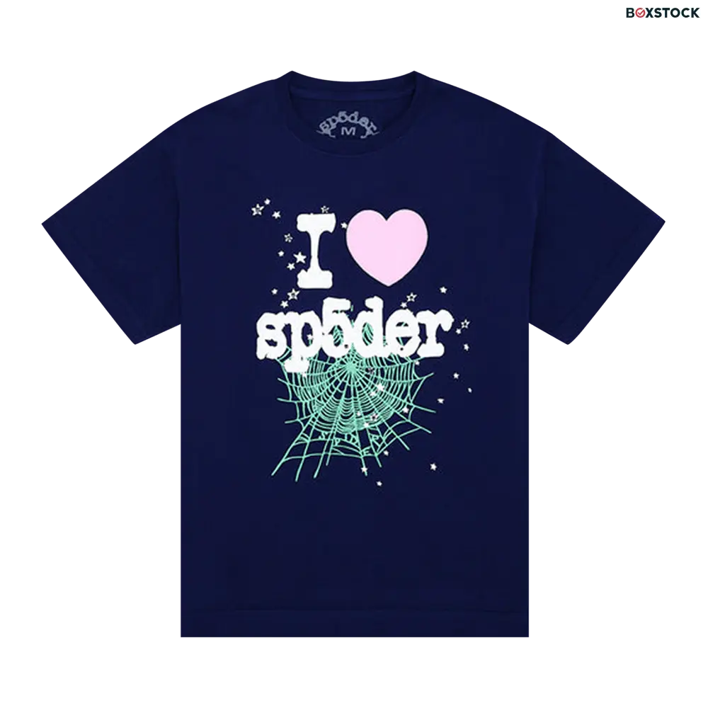 Sp5der Souvenir Tee 'Navy' Blue Spring/Summer 2024