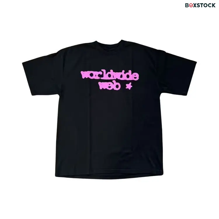 Sp5der Web Tee 'Black/Pink' Fall/Winter 2023