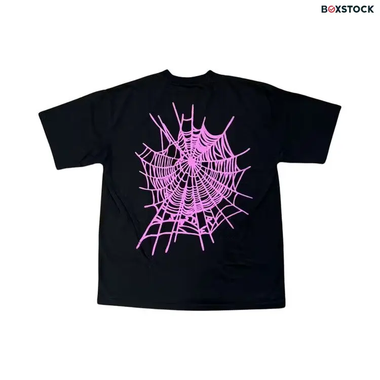 Sp5der Web Tee 'Black/Pink' Fall/Winter 2023