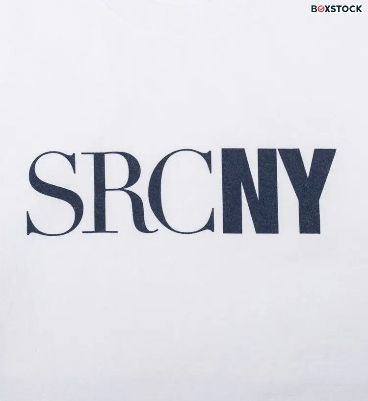 Sporty & Rich SRCNY T-Shirt 'White/Navy Print' Spring/Summer 2020