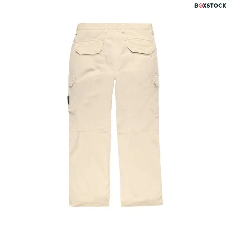 Stone Island Cargo Pants 'Plaster' Cream Fall/Winter 2023