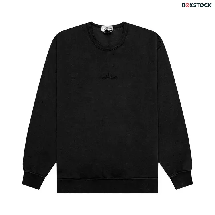 Stone Island Crewneck Sweatshirt 'Black' Fall/Winter 2023