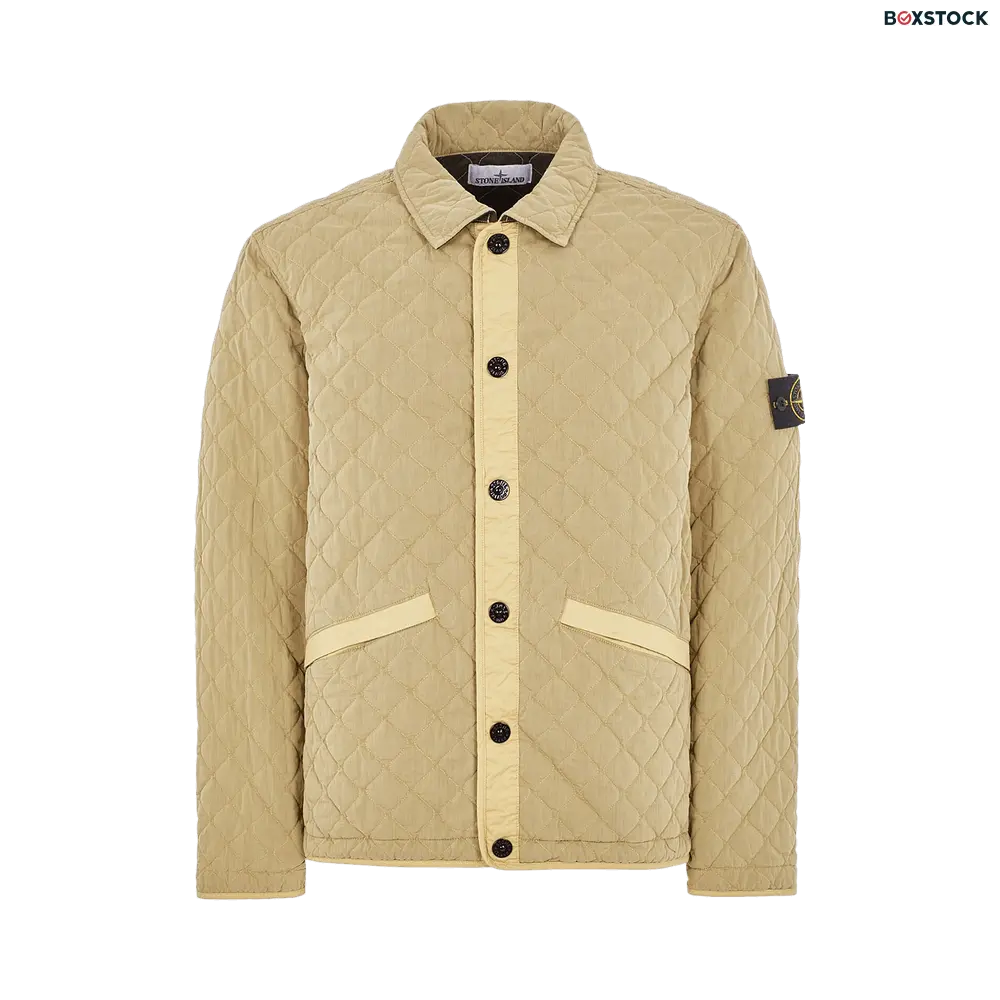 Stone Island Light Quilted Jacket 'Natural Beige' Tan Fall/Winter 2023
