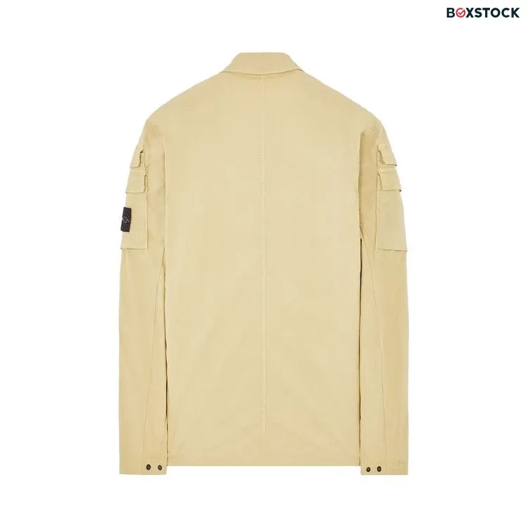 Stone Island Stretch Overshirt 'Sand' Tan Spring/Summer 2024