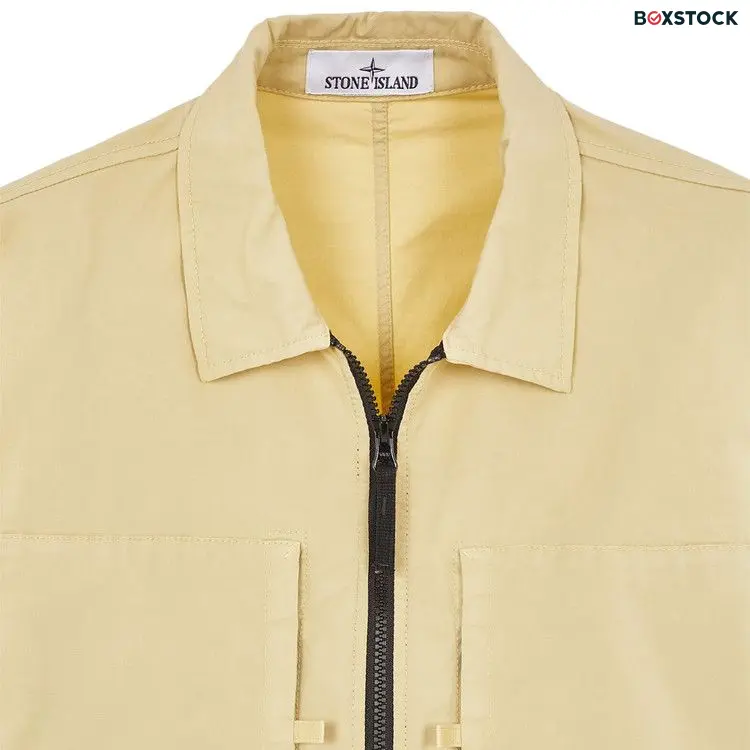 Stone Island Stretch Overshirt 'Sand' Tan Spring/Summer 2024