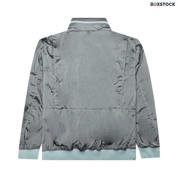 Stone Island Waffen Patch Foldable Hooded Zip Up Jacket 'Sky Blue' Fall/Winter 2023