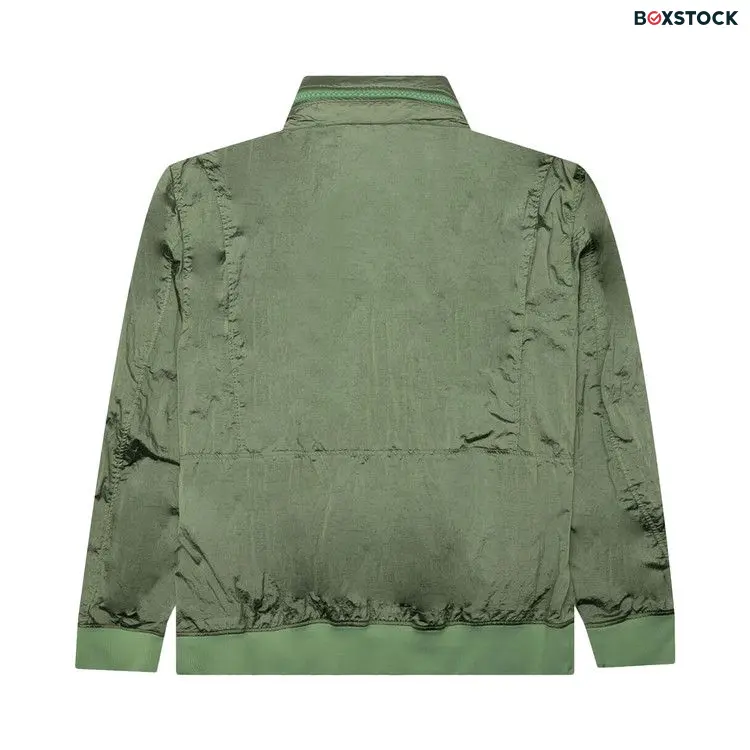 Stone Island Waffen Patch Foldable Hooded Zip Up Jacket 'Sage' Green Fall/Winter 2023