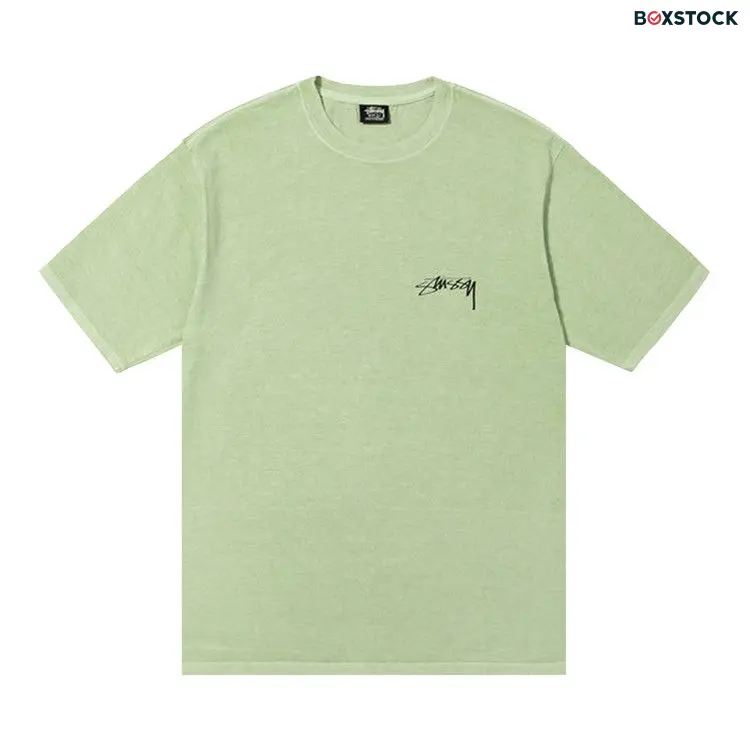 Stussy 100% Pigment Dyed Tee 'Sage' Green Fall/Winter 2022