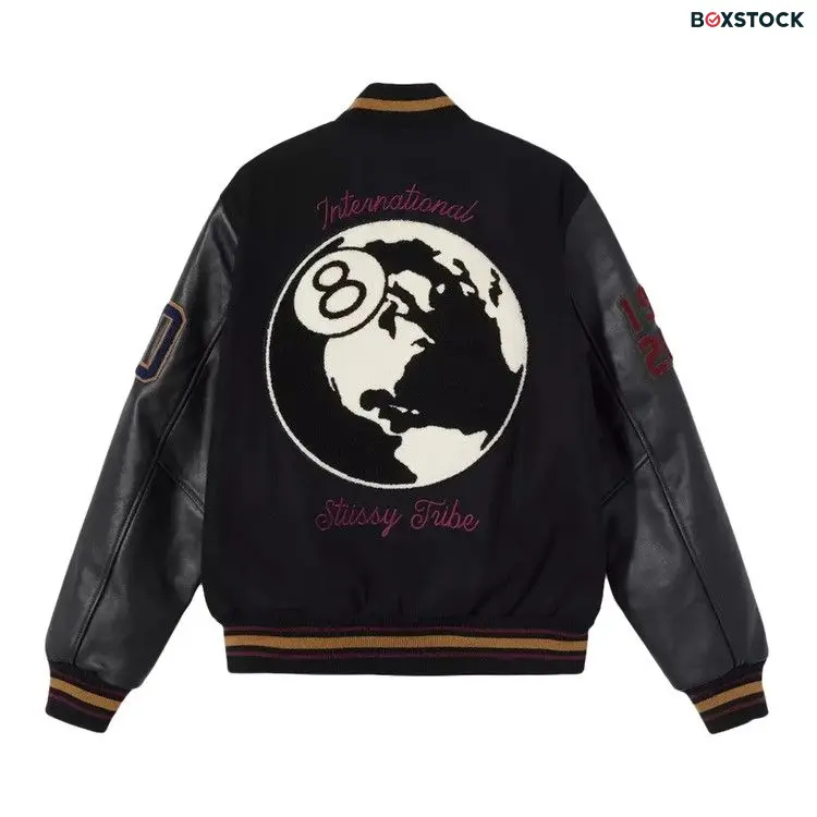 Stussy 40th Anniversary Varsity Jacket 'Black' Fall/Winter 2020