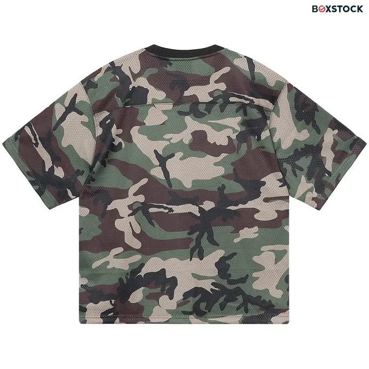 Stussy 4X4 Mesh Football Jersey 'Camo' Multi-Color Spring/Summer 2023